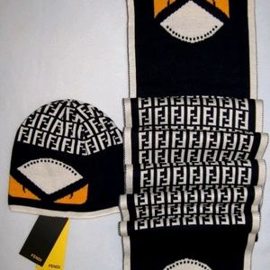 Fendi Hat and Scarf Set